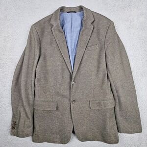 Banana Republic Slim Fit Blazer 42L Long Brown Textured 2-Button Sport Coat